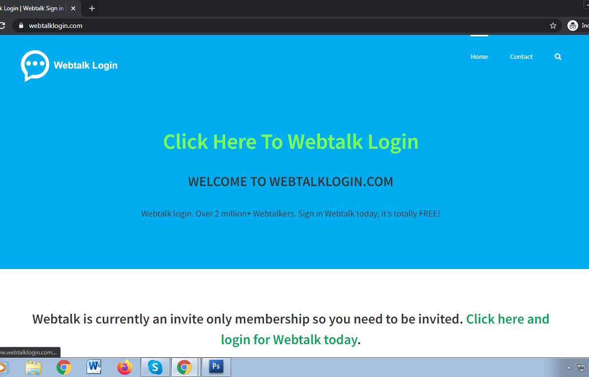 Webtalk Login